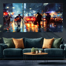 African American Jazz Canvas Wall Art Print – Abstract Music
