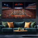 Texas Stadium Night Game Wall Art Canvas Print – Vibrant