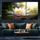 Lotus Flower Wall Art Canvas Print, Water Lily Large Wall