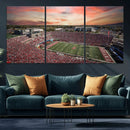 Indiana Memorial Stadium Wall Art Canvas Print, Framed