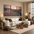 Indiana Memorial Stadium Wall Art Canvas Print, Framed