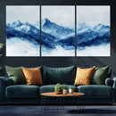 Blue Mountains Wall Art – Framed Snowy Range Canvas Artwork, by MyGreatCanvas | Canvas Wall Art Prints | Photo Prints & Wall Decor