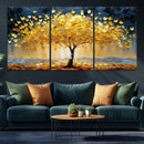Golden Tree Wall Art – Framed Autumn Leaves Canvas Artwork, by MyGreatCanvas | Canvas Wall Art Prints | Photo Prints & Wall Decor