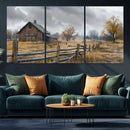 Rustic Autumn Farmhouse Wall Art Canvas Print – Serene