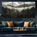Moody Forest Wall Art – Framed Mountain Fog Canvas Artwork, by MyGreatCanvas | Canvas Wall Art Prints | Photo Prints & Wall Decor