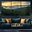 Mountain Sunrise Wall Art – Framed Pine Forest Canvas by MyGreatCanvas | Canvas Wall Art Prints | Photo Prints & Wall Decor