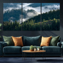 Misty Forest Wall Art Canvas Print, Serene Pine Hills and by MyGreatCanvas | Canvas Wall Art Prints | Photo Prints & Wall Decor