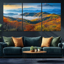 Autumn Mountains Wall Art, Vibrant Fall Foliage Landscape by MyGreatCanvas | Canvas Wall Art Prints | Photo Prints & Wall Decor