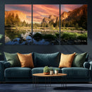Yosemite Valley Wall Art Canvas Print – El Capitan Sunset