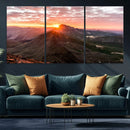 Mountain Sunrise Wall Art – Framed Alpine Ridge Canvas by MyGreatCanvas | Canvas Wall Art Prints | Photo Prints & Wall Decor