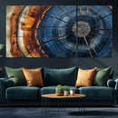 Framed Abstract Tree Ring Wall Art Print Natural Rustic Wood by MyGreatCanvas | Canvas Wall Art Prints | Photo Prints & Wall Decor