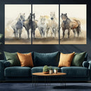 Wild Horses Wall Art Canvas Print, Framed Running Horses Art by MyGreatCanvas | Canvas Wall Art Prints | Photo Prints & Wall Decor