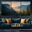 Yosemite Valley Wall Art Canvas Print – Framed Mountain