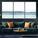 Surfing Wall Art Canvas Print – Framed Ocean Waves