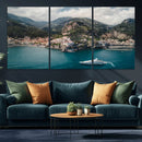 Amalfi Coast Wall Art – Framed Italian Seaside Canvas by MyGreatCanvas | Canvas Wall Art Prints | Photo Prints & Wall Decor