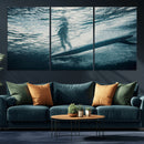 Underwater Surf Wall Art – Framed Ocean Wave Canvas Artwork, by MyGreatCanvas | Canvas Wall Art Prints | Photo Prints & Wall Decor