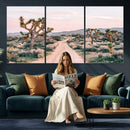 Joshua Tree Park Wall Art Canvas Print – Framed Desert Road by MyGreatCanvas | Canvas Wall Art Prints | Photo Prints & Wall Decor