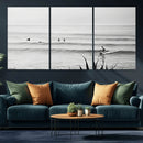 Surfer Silhouette Wall Art Canvas Print – Framed Calm Ocean by MyGreatCanvas | Canvas Wall Art Prints | Photo Prints & Wall Decor