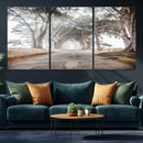 Cypress Tunnel Wall Art – Framed Misty Road Canvas Artwork, by MyGreatCanvas | Canvas Wall Art Prints | Photo Prints & Wall Decor