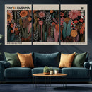 Modern Japanese Wall Art Canvas Print – Framed Abstract