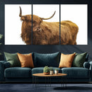 Highland Cow Wall Art Canvas Print – Framed Farmhouse Rustic by MyGreatCanvas | Canvas Wall Art Prints | Photo Prints & Wall Decor