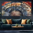 Tree Rings Wall Art Canvas Print – Framed Petrified Wood by MyGreatCanvas | Canvas Wall Art Prints | Photo Prints & Wall Decor