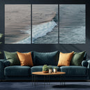 Ocean Waves Wall Art Canvas Print – Framed Coastal Serenity