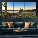 Saguaro Cactus Wall Art Canvas Print – Framed Desert Sunset by MyGreatCanvas | Canvas Wall Art Prints | Photo Prints & Wall Decor