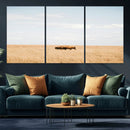 Bison Grassland Wall Art – Framed Minimal Nature Canvas by MyGreatCanvas | Canvas Wall Art Prints | Photo Prints & Wall Decor