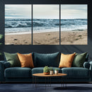 Ocean Wall Art Canvas Print – Moody Coastal Seascape Scene