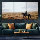 Cowboy Wall Art Canvas Print – Framed Western Rustic Ranch