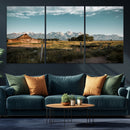 Rustic Farmhouse Wall Art Canvas Print – Teton Range Mormon
