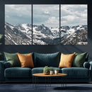Snowy Peaks Wall Art Canvas Print – Alpine Wilderness