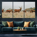 Rustic Deer Wall Art Canvas Print – Autumn Forest Woodland
