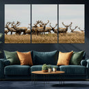 Elk Herd Wall Art Canvas Print – Framed Wildlife Photography by MyGreatCanvas | Canvas Wall Art Prints | Photo Prints & Wall Decor