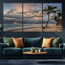 Tropical Storm Wall Art Canvas Print – Framed Moody Beach by MyGreatCanvas | Canvas Wall Art Prints | Photo Prints & Wall Decor