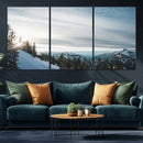 Snowy Mountains Wall Art Canvas Print – Framed Alpine by MyGreatCanvas | Canvas Wall Art Prints | Photo Prints & Wall Decor