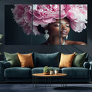 Black Beauty Petal Crown Wall Art Canvas Print – Floral by MyGreatCanvas | Canvas Wall Art Prints | Photo Prints & Wall Decor