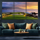 Pebble Beach Golf Wall Art Canvas Print – Iconic Coastal by MyGreatCanvas | Canvas Wall Art Prints | Photo Prints & Wall Decor
