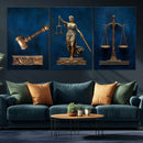 Lady Justice Wall Art Canvas Print – Elegant Gold Legal by MyGreatCanvas | Canvas Wall Art Prints | Photo Prints & Wall Decor