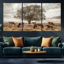 Texas Longhorn Cattle Wall Art, Rustic Western Ranch Canvas by MyGreatCanvas | Canvas Wall Art Prints | Photo Prints & Wall Decor