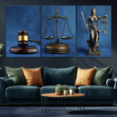 Legal Justice Wall Art Canvas Print – Gavel, Scales & Lady by MyGreatCanvas | Canvas Wall Art Prints | Photo Prints & Wall Decor