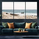 Coastal Ocean View Wall Art Canvas Print – Serene Rocky by MyGreatCanvas | Canvas Wall Art Prints | Photo Prints & Wall Decor
