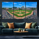 Wrigley Field Baseball Stadium Canvas Wall Art – Packed by MyGreatCanvas | Canvas Wall Art Prints | Photo Prints & Wall Decor
