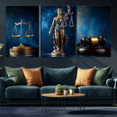 Justice Scales Statue Wall Art, Lady Justice Canvas Print, by MyGreatCanvas | Canvas Wall Art Prints | Photo Prints & Wall Decor