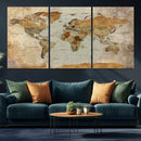 World Map Canvas Print – Detailed Map of the World Wall Art by MyGreatCanvas | Canvas Wall Art Prints | Photo Prints & Wall Decor