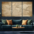 Colorful Watercolor World Map Canvas Wall Art – Framed by MyGreatCanvas | Canvas Wall Art Prints | Photo Prints & Wall Decor