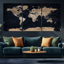 Grunge Wall Art World Map Canvas Print by MyGreatCanvas | Canvas Wall Art Prints | Photo Prints & Wall Decor