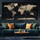 World Map Wall Art Print – Detailed Map of the World Wall by MyGreatCanvas | Canvas Wall Art Prints | Photo Prints & Wall Decor