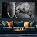 Elephant Family Wall Art Canvas, Framed Elephant Family by MyGreatCanvas | Canvas Wall Art Prints | Photo Prints & Wall Decor
